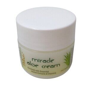 Deluvia Miracle Aloe Cream Body Face Moisturizer Herbal Vitamins NEW SEALED 2 oz